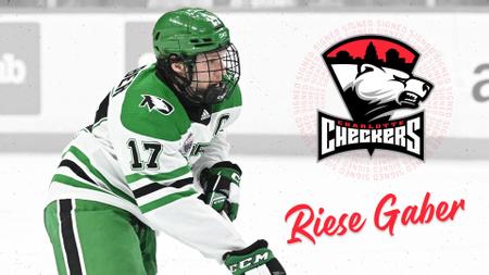 Riese Gaber signs with AHL’s Charlotte Checkers