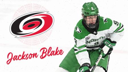 Jackson Blake signs entry-level contract with Carolina Hurricanes