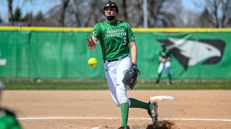 Albrecht Throws Complete Game Shutout, Neumayer Mashes a Three-Run Homer as Fighting Hawks Win 4-0 Sunday to Complete Sw