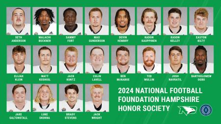 UND Leads FCS with 20 Players Earning NFF Hampshire Honor Society Recognition
