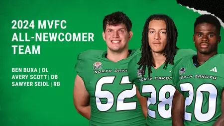 Three Fighting Hawks named to MVFC All-Newcomer Team