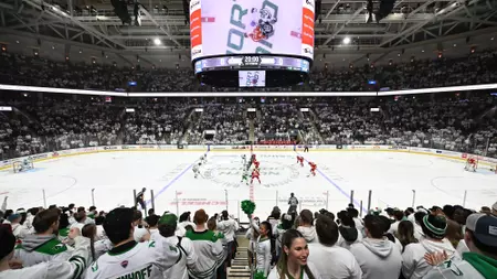 All Green, All In! North Dakota secures home ice for Frozen Faceoff Quarterfinals