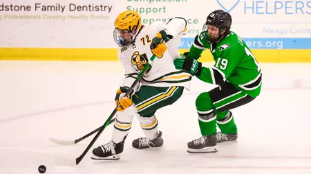 Clarkson takes down No. 8 UND, 5-2, in series opener