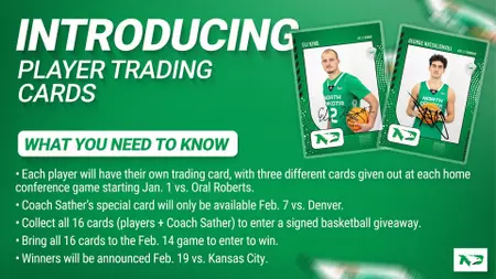 Introducing Men’s Basketball Trading Cards! Participate for your Chance to Win a Signed Basketball