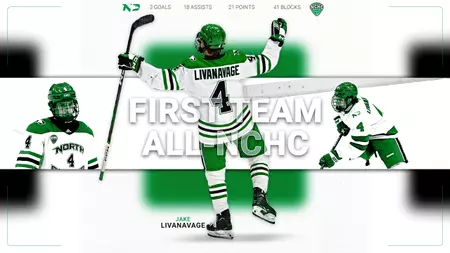 Jake Livanavage garners First Team All-NCHC honors