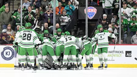 Twenty-one Fighting Hawks named to NCHC Academic All-Conference Team