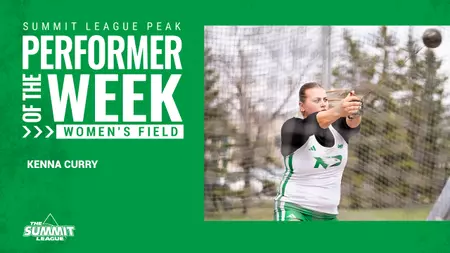 Curry named Kwik Star Summit League Field Peak Performer of the Week