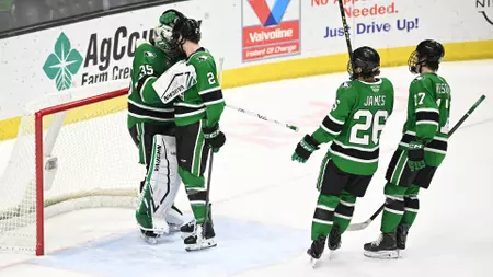 Young, Špunar lead No. 3 UND past No. 20 Miami, 1-0, in series opener