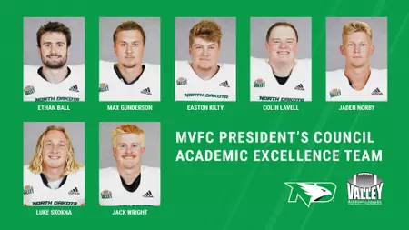 Seven Fighting Hawks earn MVFC President\'s Council Academic Award, several make honor rolls
