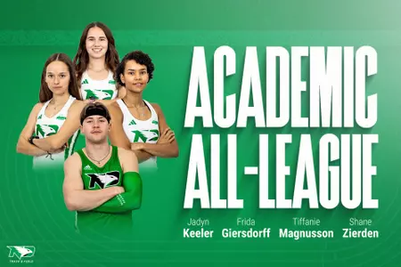 Four Fighting Hawks Honored as Academic All-League Selections