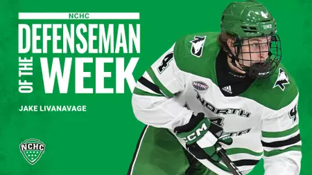 Jake Livanavage earns NCHC Defenseman of the Week honors