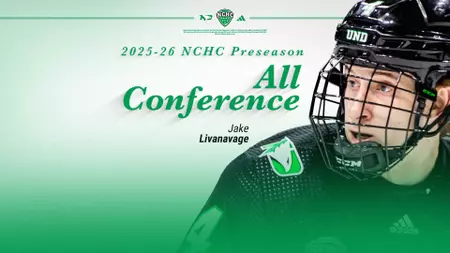 Jake Livanavage named to 2025-26 NCHC Preseason All-Conference Team