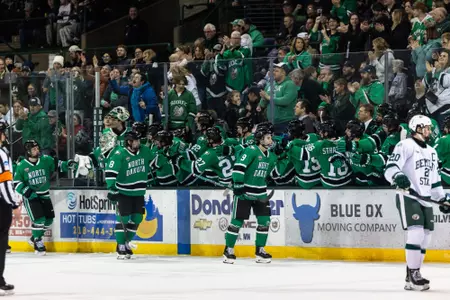 Rookies lead No. 6 UND to 5-3 win at Bemidji State
