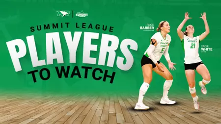 Barber, White Named UND’s Summit League “Players to Watch”