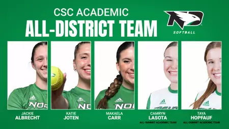 Five Fighting Hawks named CSC Academic All-District