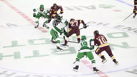 No. 2 UND stumbles in Frozen Faceoff Semifinals; prepares for NCAA Tournament