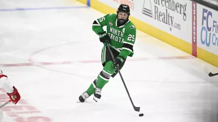 Abram Wiebe repeats as NCHC Defenseman of the Week