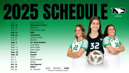 North Dakota soccer unveils full 2025 schedule