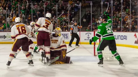 Rickwood, Homer lead No. 4 North Dakota to 7-4 win over Arizona State