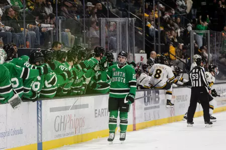 No. 4 UND rallies late, drops 3-2 OT decision at Colorado College