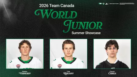 Three Fighting Hawks named to 2026 Team Canada World Junior Summer Showcase Roster